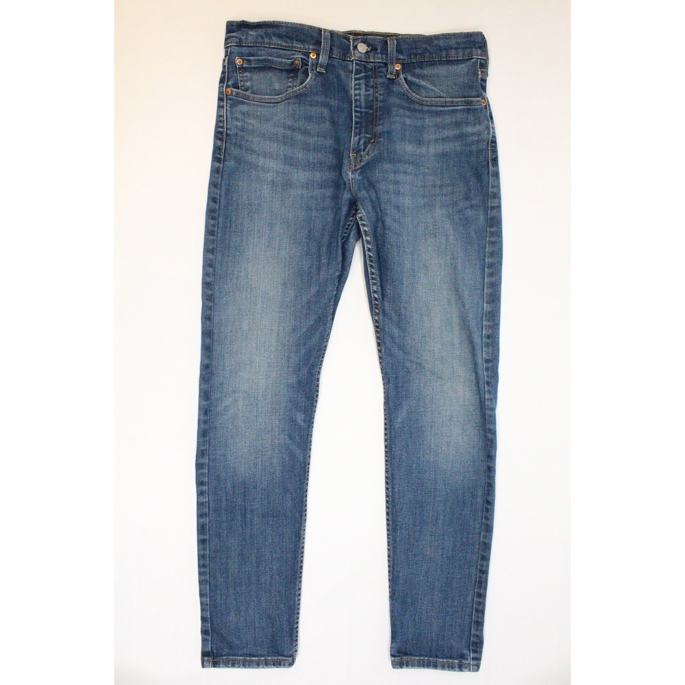 Levis 512 Slim Taper Mens Jeans Blue Denim Medium Wash 34x30 (Tag 34x32)